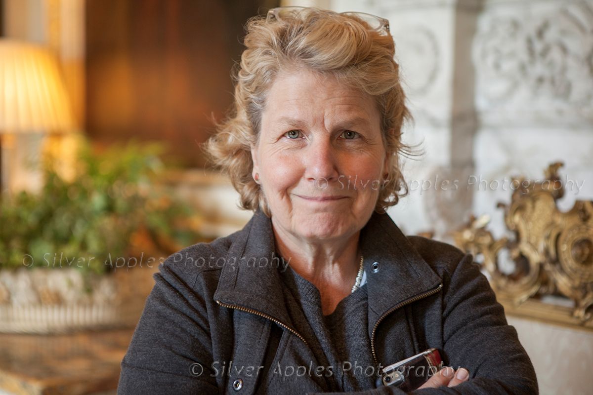 Sandi Toksvig portrait. Photograph; Silver Apples Photography