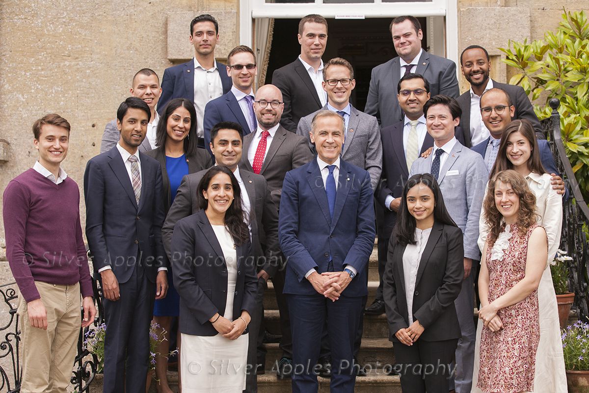 Mark Carney with a group of next generation bankers