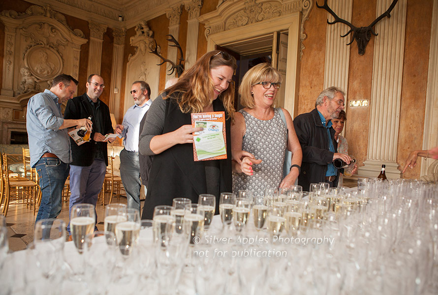 Drinks at a corporate charity event